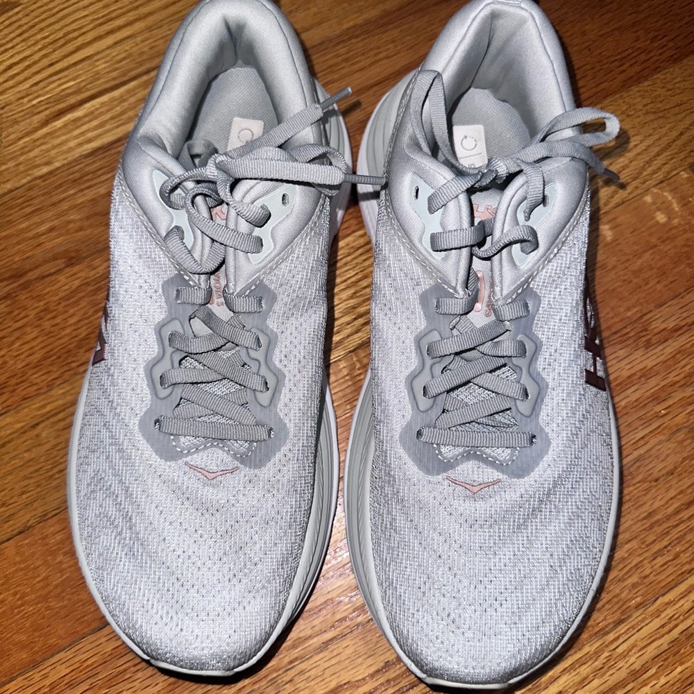 Hoka Gray Athletic Sneakers